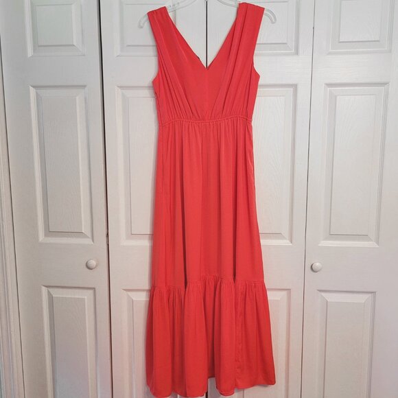 Kobi Halperin Almita Coral Satin Crepe Maxi Dress - Picture 3 of 7